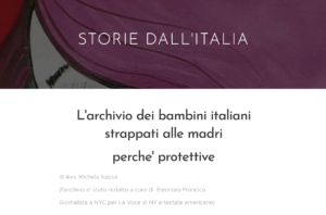 scopri lArchivio dei bambini strappati alle madri per riallinearli a padri rifiutati